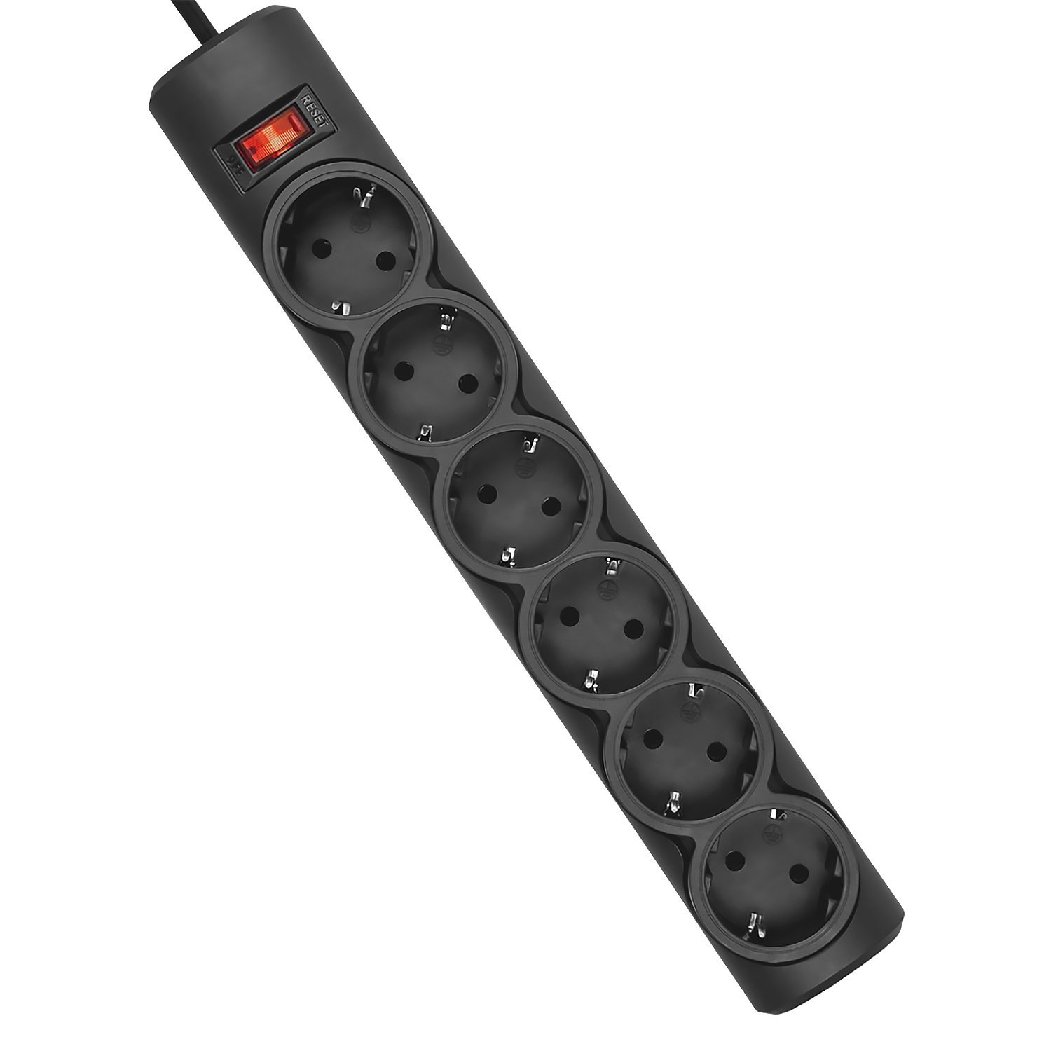 Сетевой фильтр Defender DFS151, ПВС 3*1,0 мм2 (black) (202864)