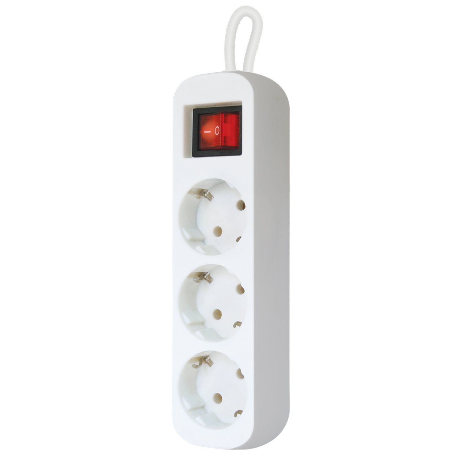 Удлинитель электрический Defender S318, 3 гнезда, с заземлением, 1.8 м (white) (205927)
