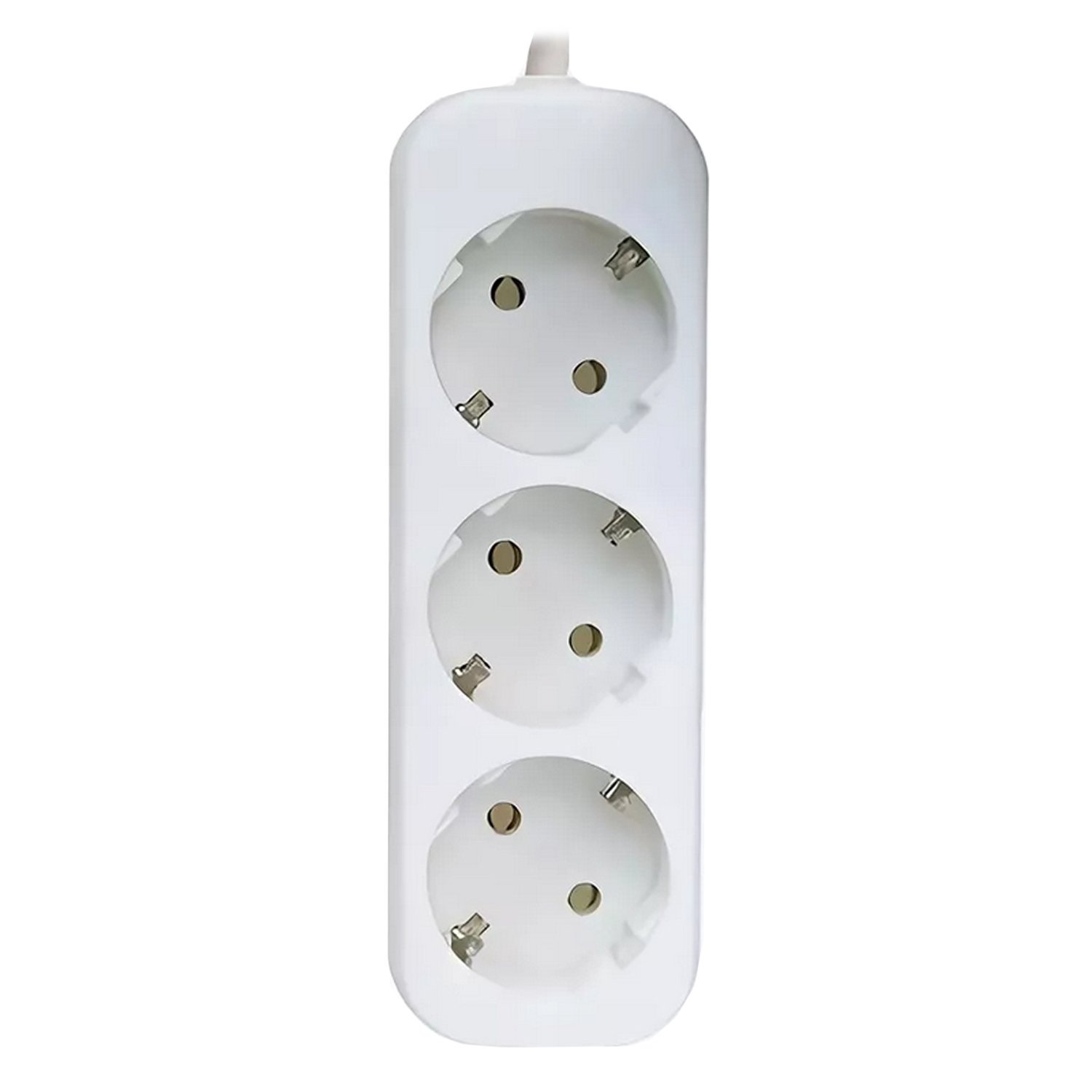 Удлинитель электрический Defender E318, 3 гнезда, с заземлением, 1.8 м (white) (white) (103298)