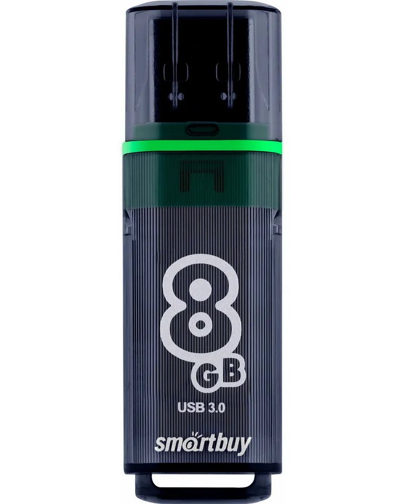 USB-флешка SMARTBUY SB8GBGS-DG 8GB USB 3.0 Glossy Series Dark Grey