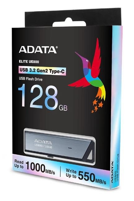 USB-флешка A-Data (AELI-UE800-128G-CSG) 128Gb Type-C UE800 USB3.2 серебристый