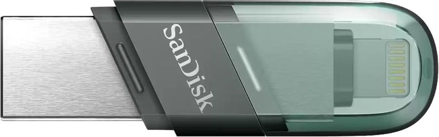 USB-флешка Sandisk 32Gb iXpand Flip SDIX90N-032G-GN6NN USB3.1 зеленый/серебристый