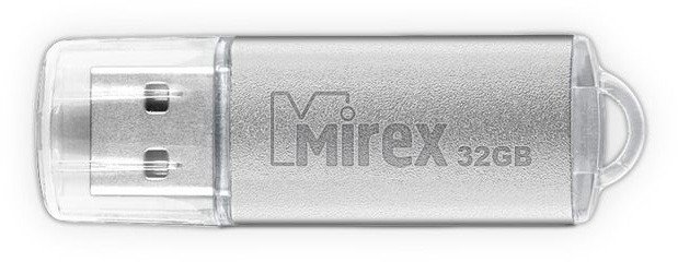 Flash Drive 32GB USB 2.0 Mirex Unit, Серебро (13600-FMUUSI32)