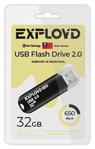 Flash Drive USB EXPLOYD EX-32GB-650-Black