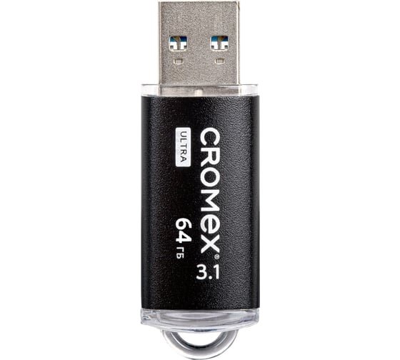 USB-флешка CROMEX 514164 Ultra 64Gb USB 3.1, металлический корпус, черный