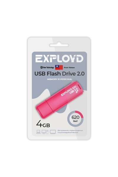 USB-флешка Exployd EX 4GB 620 Red