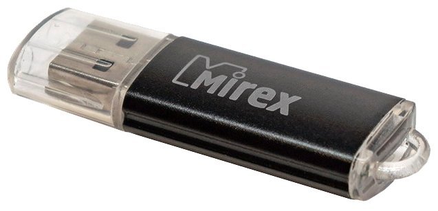 Flash Drive 4GB USB 2.0 Mirex Unit, Черный (13600-FMUUND04)