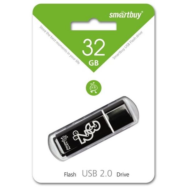 USB-флешка Smartbuy 32Gb Glossy series Black SB32GBGS-K