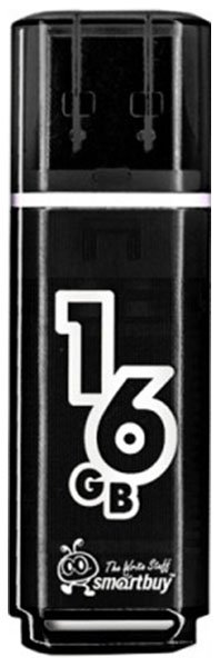 USB-флешка Smartbuy 16Gb Glossy series Black SB16GBGS-K