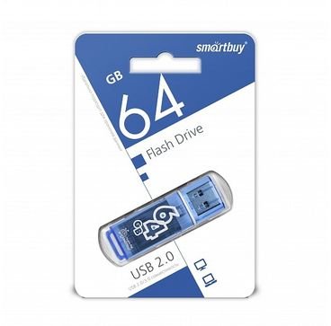 USB-флешка Smartbuy 64Gb Glossy series Blue SB64GBGS-B