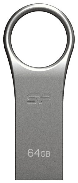 USB-флешка Silicon Power SP064GBUF2F80V1S Firma F80 64Gb, USB 2.0, серебро, металл