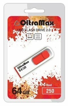 USB-флешка USB OLTRAMAX OM-64GB-250-красный