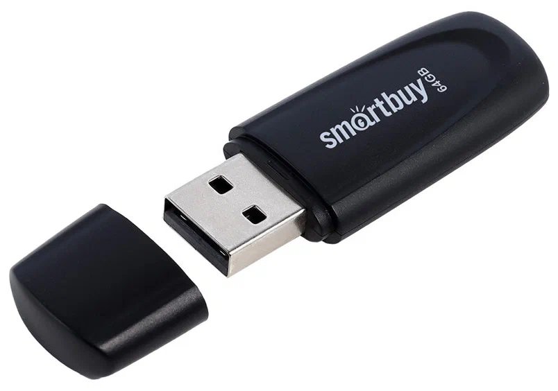 USB-флешка SMARTBUY Scout Black (SB064GB2SCK) UFD 2.0 064GB черный