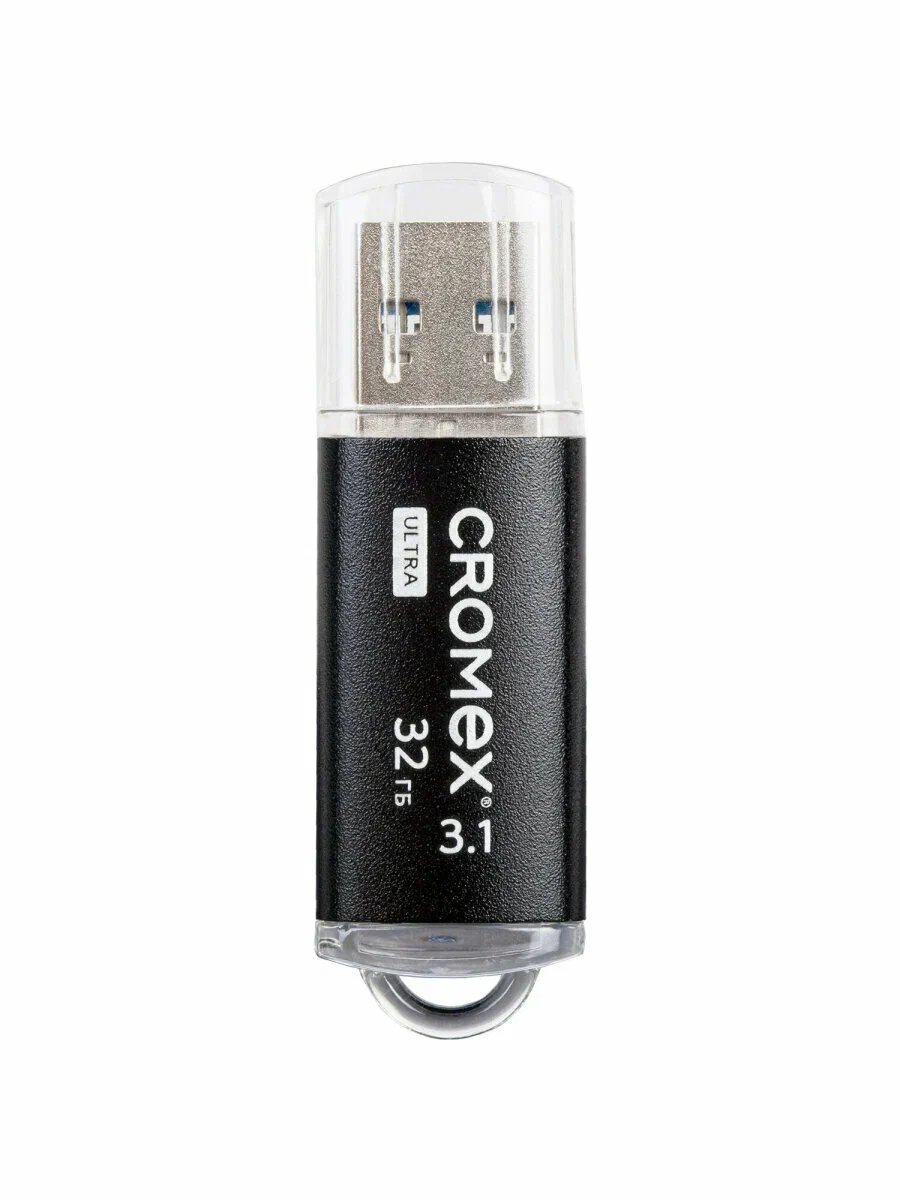 USB-флешка CROMEX 514163 Ultra 32Gb USB 3.1, металлический корпус, черный