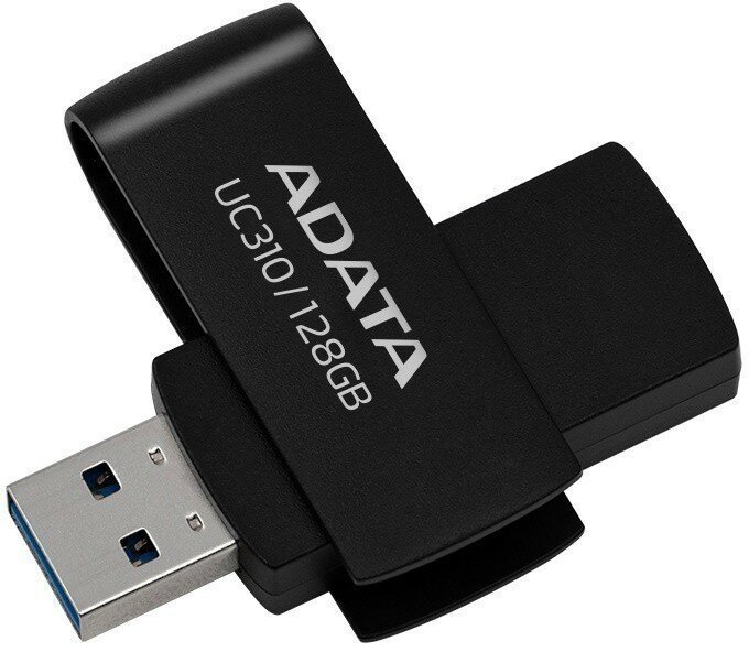 USB-флешка A-DATA UC310 (UC310-128G-RBK), 128GB, USB 3.2, черный