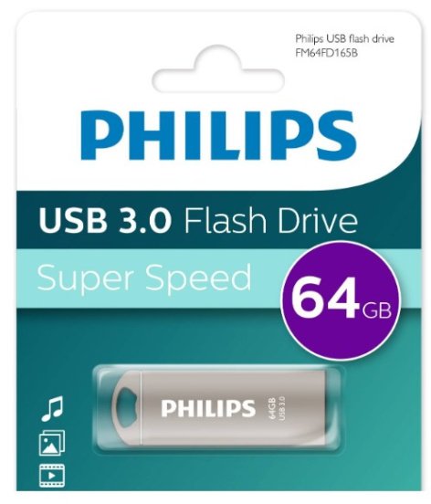 USB-флешка PHILIPS FM64FD165B/97 64GB Iron 3.0 64GB, USB 3.0