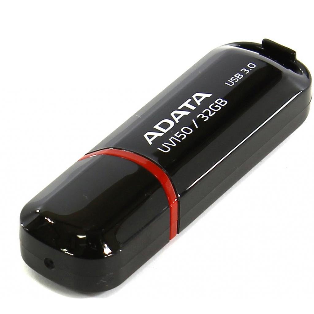 Flash Drive 32Gb ADATA  UV150 AUV150-32G-RBK, USB3.0 (черный)