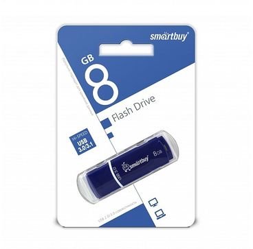Flash Drive Smartbuy USB Drive 8GB LARA Blue SB8GBLara-B