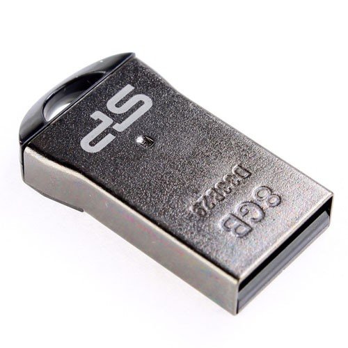 Flash Drive 8G USB 2.0 SiliconPower Touch T01 Black (SP008GBUF2T01V1K)