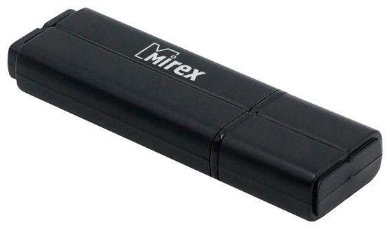 Flash Drive 16GB USB 2.0 Mirex Line, Черный (13600-FMULBK16)