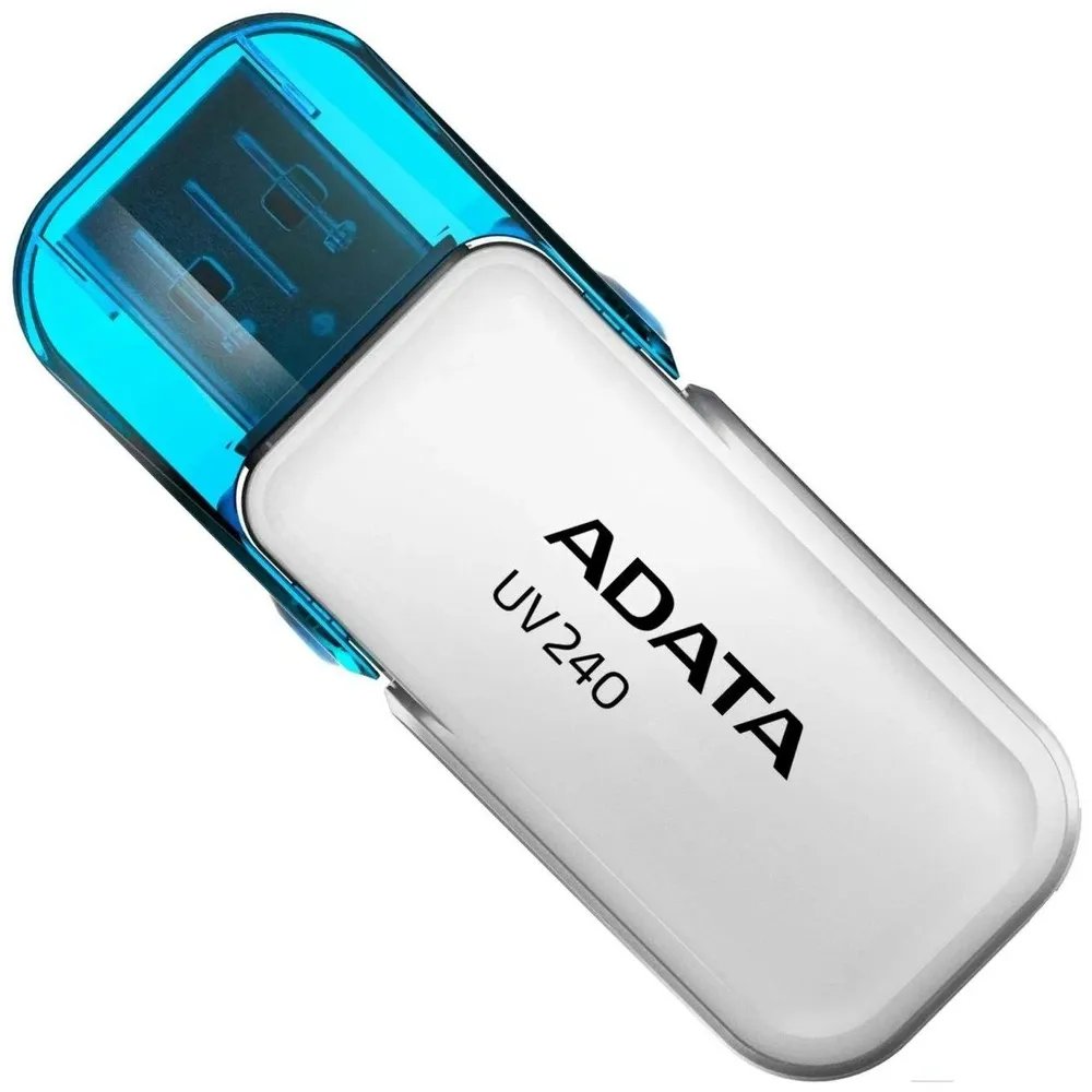 USB-флешка A-DATA UV240 AUV240-64G-RWH 64GB, USB 2.0, Белый