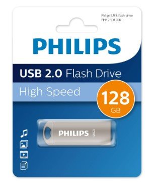 USB-флешка PHILIPS FM12FD150B/97 128GB Iron 2.0 128GB, USB 2.0