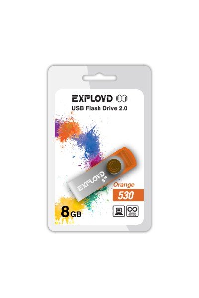 USB-флэшка Exployd 8GB 530 оранжевый