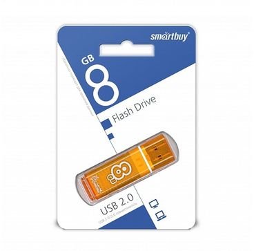 USB-флешка Smartbuy 64Gb Glossy series Orange SB64GBGS-Or