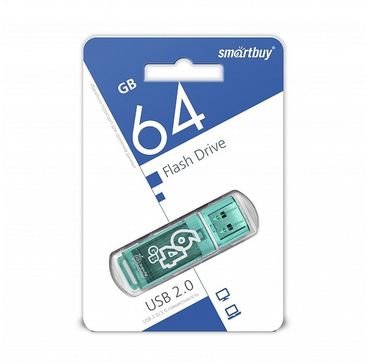 USB-флешка Smartbuy 64Gb Glossy series Green SB64GBGS-G