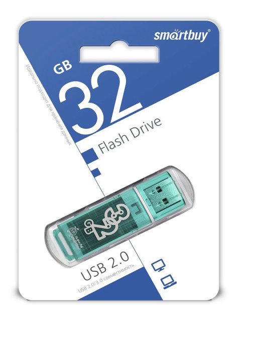 USB-флешка Smartbuy 32Gb Glossy series Green SB32GBGS-G