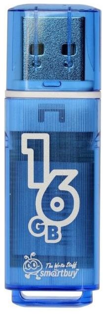 USB-флешка Smartbuy 16Gb Glossy series Blue SB16GBGS-B