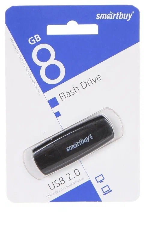 USB-флешка SMARTBUY Scout Black (SB008GB2SCK) UFD 2.0 008GB черный