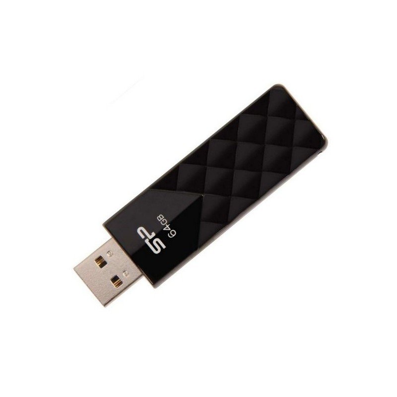 Flash Drive 64G USB 2.0 SiliconPower Ultima U03 Black (SP064GBUF2U03V1K)