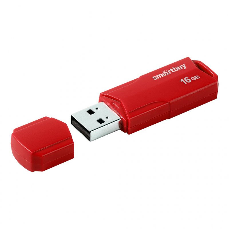 USB-флешка SMARTBUY SB16GBCLU-R UFD 2.0 016GB Clue Red