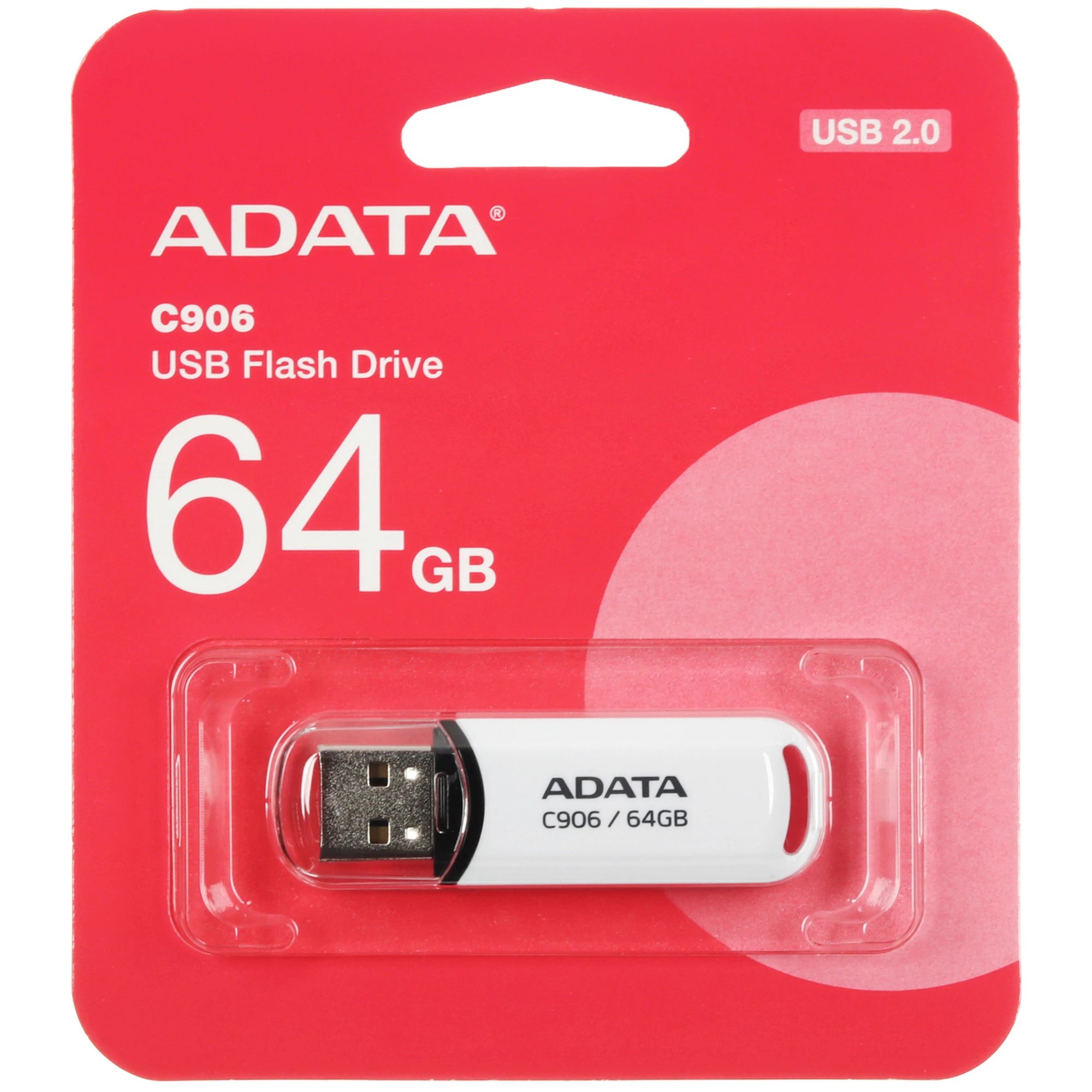 USB-флешка A-DATA Classic C906 (AC906-64G-RWH) 64GB, USB 2.0, Белый