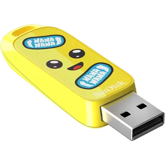 USB-флешка SanDisk Fortnite, Peely Edition 128Gb (SDCZIF-128G-G46), USB3.2, жёлтая