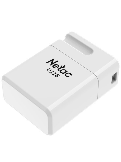 USB-флешка Netac U116 16GB USB2.0 белый (NT03U116N-016G-20WH)