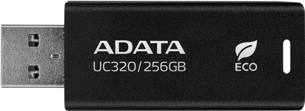 USB-флешка A-DATA UC320 (UC320-256G-RBK/BK) 256GB USB 3.2, черный выдвижной