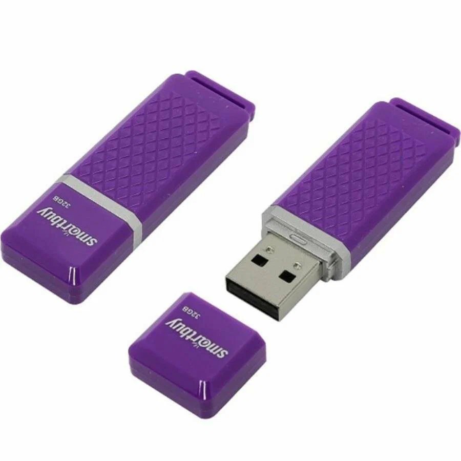 USB-флешка SMARTBUY SB32GBQZ-V Quartz 32GB USB 2.0, фиолетовый