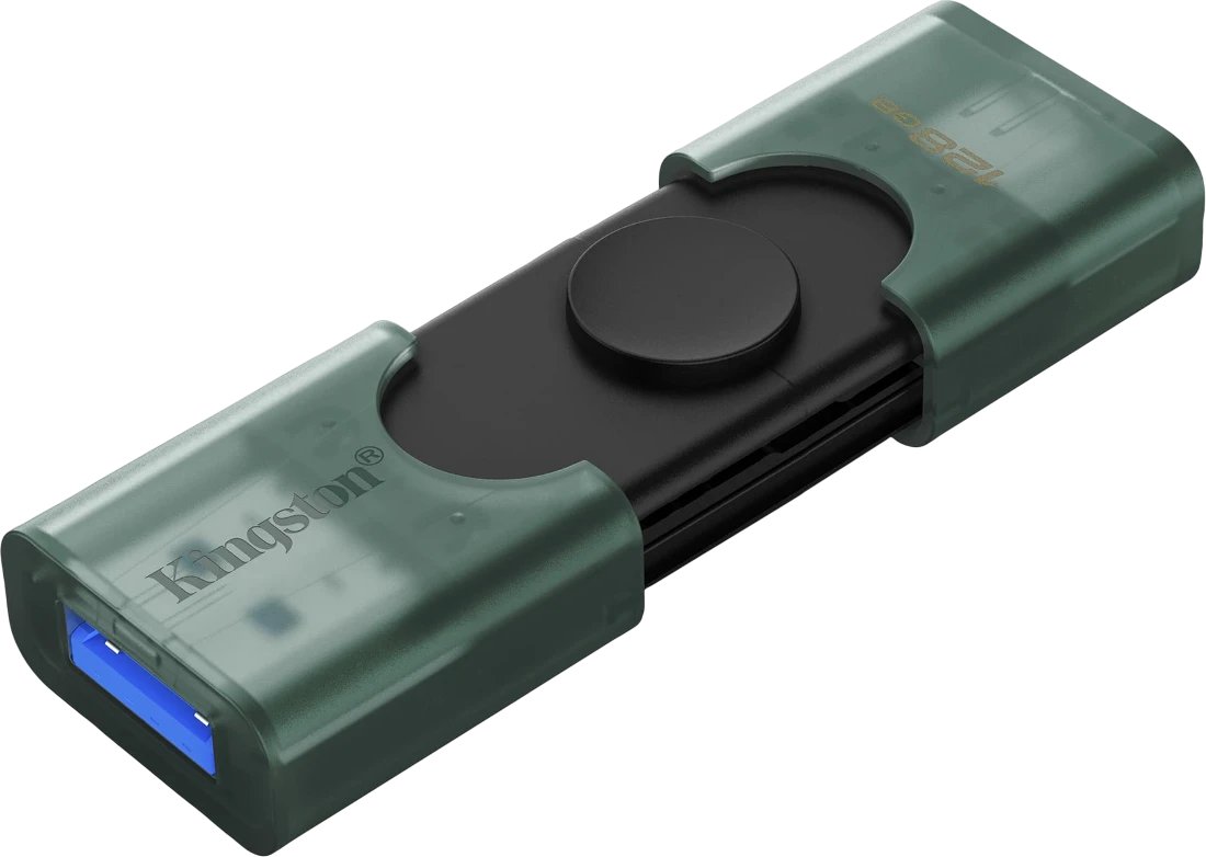 USB-флешка Kingston DataTraveler Duo G2 128GB USB3.0 зеленый/черный (DTDEG2/128GB)