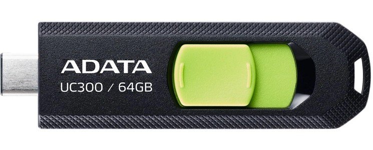 USB-флешка A-DATA UC300 (ACHO-UC300-64GRBK/GN) 64GB, Type-C