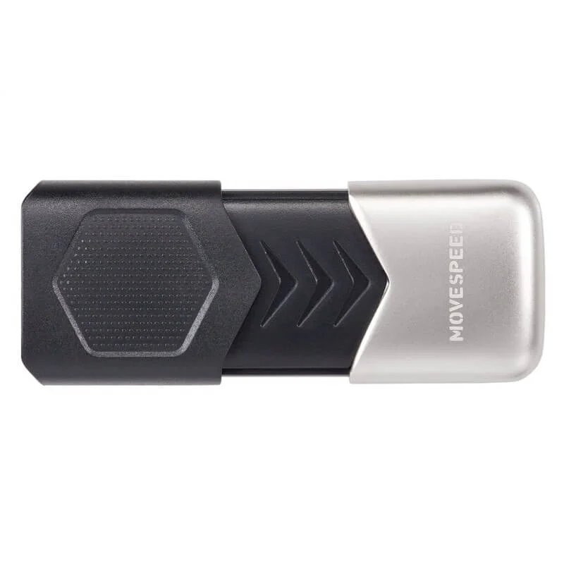 USB-флешка Move Speed YSUKS (YSUKS-256G3N) 256Gb USB 3.0, пластик, чёрный, серебряная вставка