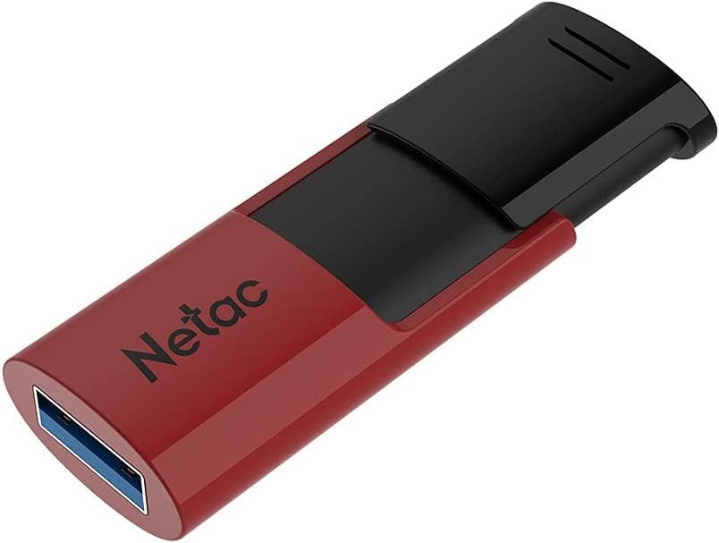 USB-флешка NETAC U182 (NT03U182N-128G-32RE) Red USB3.0 Flash Drive 128GB, выдвижной