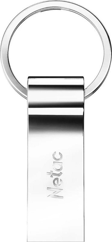 Флеш Диск Netac U275 4Gb <NT03U275N-004G-20SL>, USB2.0, с кольцом, металлическая
