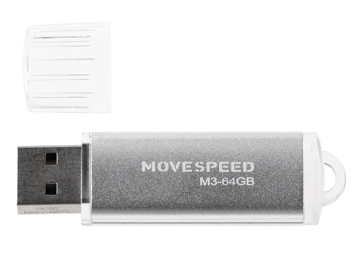 USB-флешка Move Speed M3 (M3-64G) USB2.0 64GB серебро