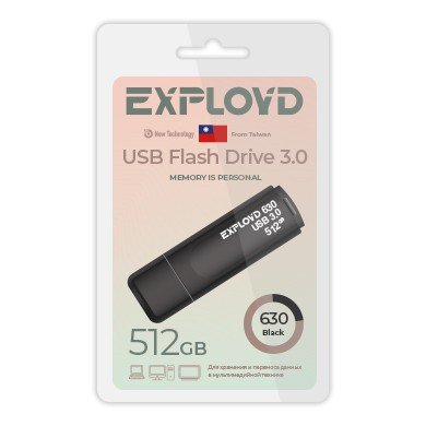 USB-флешка EXPLOYD EX-512GB-630-Black USB 3.0