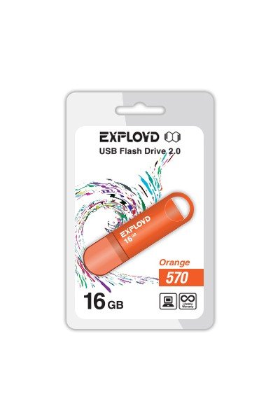 USB-флешка Exployd 16GB-570 оранжевый