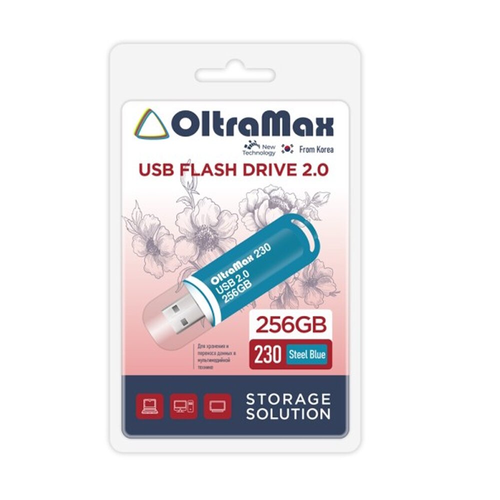 USB-флешка OLTRAMAX OM-256GB-230-Steel Blue 2.0