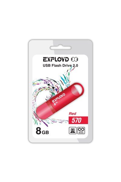 USB-флешка Exployd 8GB-570 красный