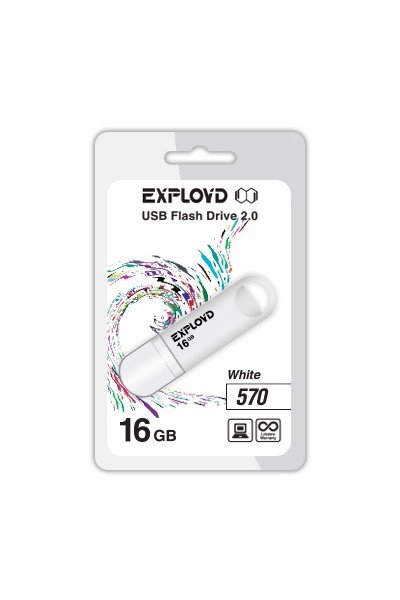 USB-флешка Exployd 16GB-570 белый